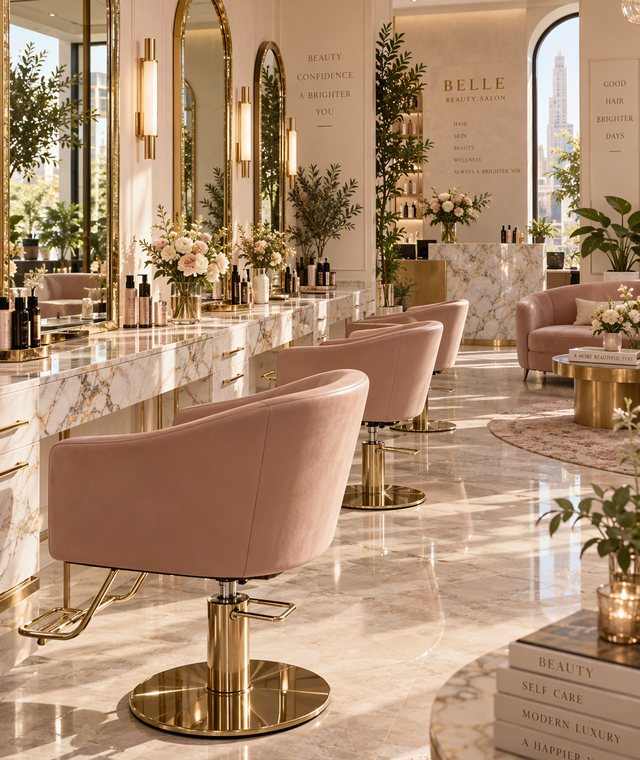 BelleAura salon interior Kansas City