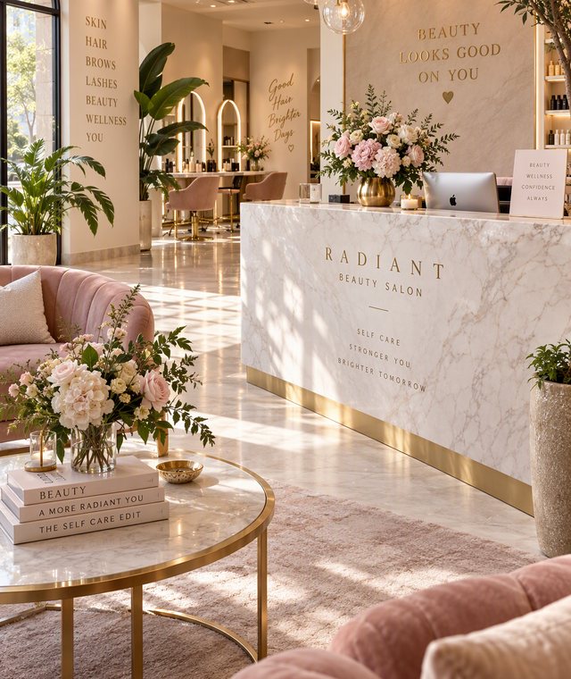 BelleAura Beauty Salon Interior in Kansas City